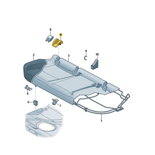 Geleidingshuls Isofix Golf 7